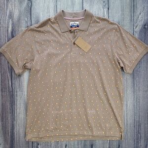 PRNTD By Polymer NWT Men's Patterned Polo Cotton Shirt